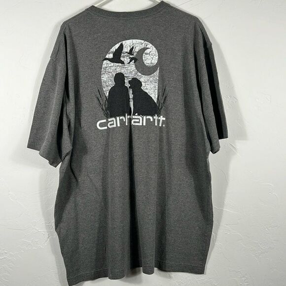 🔥🐕 CARHARTT Hunting Dog Graphic Pocket Tee Men Size XL - EXCELLENT CONDITION - Picture 1 of 8